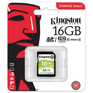 Kingston 金士顿 SDS 高速升级版 SD存储卡 16GB（UHS-I、U1）