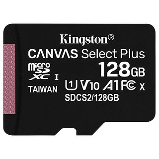 移动端：Kingston 金士顿 SDCS2系列 Micro-SD存储卡 128GB（UHS-I、V10、U1、A1）