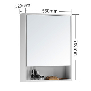 SSWW 浪鲸 EBF2021-060 简约浴室镜柜 白色 60cm