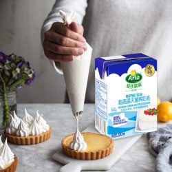 mengniu 蒙牛 爱氏晨曦淡奶油200ml*3盒 烘焙蛋糕家用动物稀奶油小