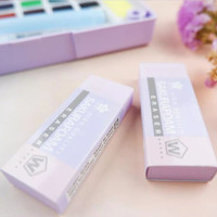 日本樱花(SAKURA)橡皮擦 中号 紫色(5块装) 学生考试美术绘图