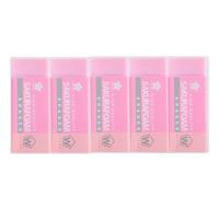 SAKURA 樱花 日本樱花(SAKURA)橡皮擦 中号 粉色(5块装) 学生考试美术绘图