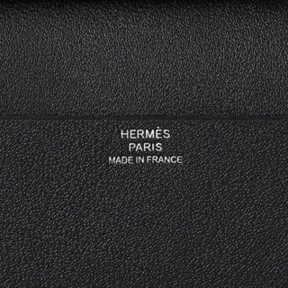 HERMÈS 爱马仕 Multiplis 女士卡包 H075310CAAA 黑色/靛蓝色