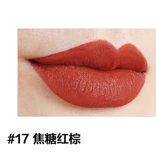 MAYBELLINE 美宝莲 绝色持久丝绒哑光唇釉 #17焦糖红棕 7ml