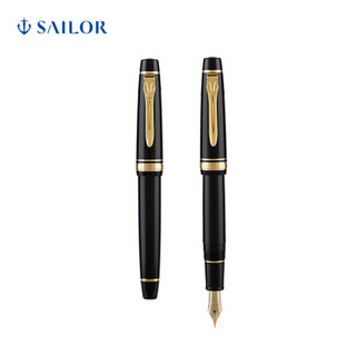 SAILOR 写乐 PROGEAR Σ 2517/2518平顶21K金尖双色钢笔船錙黑金 黑金 F