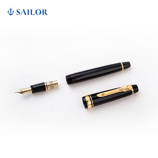 SAILOR 写乐 PROGEAR Σ 2517/2518平顶21K金尖双色钢笔船錙黑金 黑金 F