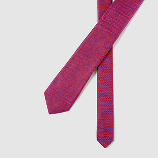 HLA 海澜之家 男士领带 HZLAD3D023A 紫红花纹