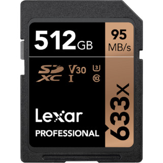 Lexar 雷克沙 SD633X SD存储卡 512GB（UHS-I、V30、U3）