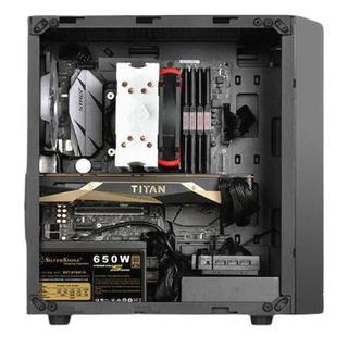  银昕 SilverStone 精准 PS15B M-ATX机箱 非侧透 黑色