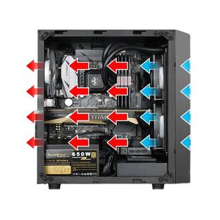  银昕 SilverStone 精准 PS15B M-ATX机箱 非侧透 黑色