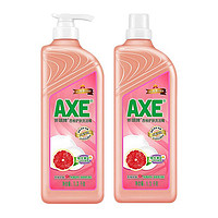 AXE 斧头 牌洗洁精西柚1.18kg*2瓶维E+洋甘菊护肤不伤手可洗果蔬 1件装