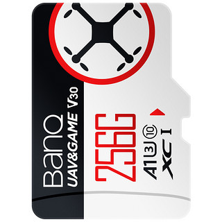 BanQ V90 Micro-SD存储卡 256GB（UHS-I、V30、U3、A1）