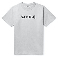 A.P.C. Sacai联名 Kiyo 女士圆领短袖T恤 JVV1608778672130 浅灰色 XXS