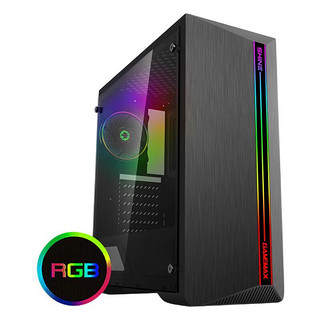 GAMEMAX 游戏帝国 皎月 RGB ATX机箱 半侧透 黑色