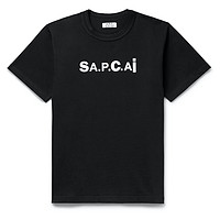 A.P.C. Sacai联名 Kiyo 女士圆领短袖T恤 JVV1608778672130 黑色 M