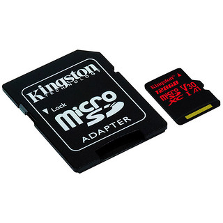 Kingston 金士顿 SDCR 极速版 Micro-SD卡 128GB（UHS-I、V30、U3、A1）