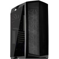 银昕 SilverStone 锋驰 PM01B-RGB RGB ATX机箱 半侧透 黑色