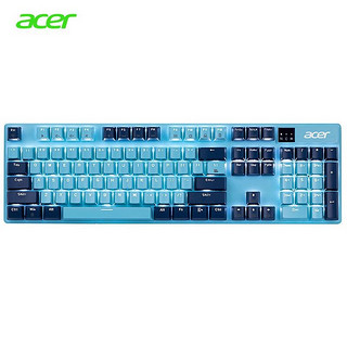 acer 宏碁 双色机械键盘 RGB背光 青轴 蓝黑双色OKB110