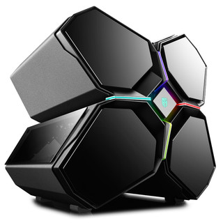 DEEPCOOL 九州风神 Quadstellar RGB E-ATX机箱 半侧透 黑色