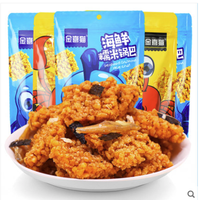 金喜猫 海鲜糯米锅巴 海鲜味 138g*4袋
