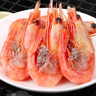 海皇湾 生鲜北极甜虾 熟冻即食 500g