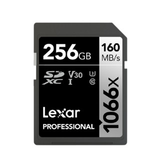 Lexar 雷克沙 SDXC 1066X SD存储卡 256GB（UHS-I、V30、U3）