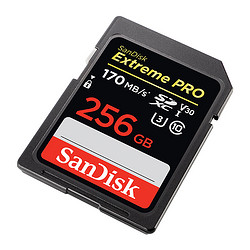 SanDisk 闪迪 Extreme PRO SDXC U3 C10 V30 SD存储卡 256GB