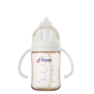 Richell 利其尔 980716 儿童吸管杯 200ml 白色