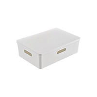 BELO 百露 收纳盒(无盖、8L、米白色)