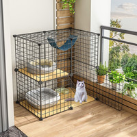 Coleshome 蔻丝 猫笼子大号超大猫别墅双层猫舍围栏多功能兔笼宠物笼子