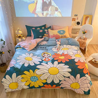 南极人 Nanjiren）公主风被套床上四件套2025新款床上用品纯棉全棉花边床单四件套