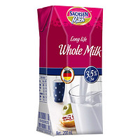 SACHSEN Milch 萨克森 德国进口全脂纯牛奶200mL*12盒整箱 19.9元