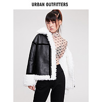 urban outfitters Urban Outfitters 女士毛领机车风人棉衣外套