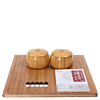 双元 围棋套装 实木色 楠竹低盖+精瓷棋子+2cm楠竹大盘