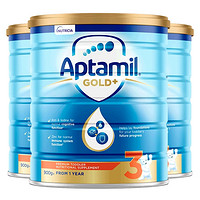 黑卡会员：Aptamil 爱他美 金装 婴儿奶粉  3段 900g*3罐