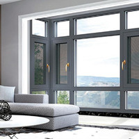 新品邦德斯系统门窗断桥铝隔音窗纱一体封阳台玻璃铝合金阳光房