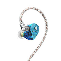 HIDIZS 海帝思 MS2 入耳式挂耳式圈铁有线耳机 水蓝色 3.5mm