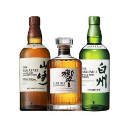 suntory三得利日本直邮三得利威士忌三剑客山崎1923响和风醇韵白州