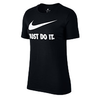 NIKE 耐克 Sportswear Swoosh 女子运动T恤 889404-010 黑色 S