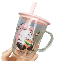 利鲁奇 欢喜肥系列 儿童吸管杯 350ml 啵几 联名动漫IP款