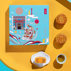 一品粤 莲蓉蛋黄月饼 礼盒装 432g*2盒