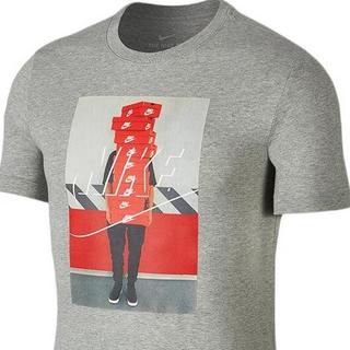 NIKE 耐克 Sportswear 男子运动T恤 BQ0069-063 灰色 S