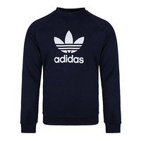 adidas ORIGINALS TREFOIL CREW 男子运动卫衣 ED5948 藏蓝色 M