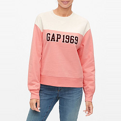 Gap 盖璞 621610 女装LOGO抓绒卫衣