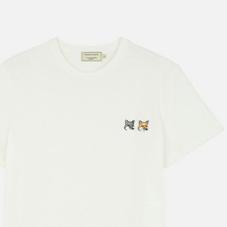 MAISON KITSUNÉ Parisian系列 男女款圆领短袖T恤 BU00103KJ0008 象牙白色 M