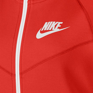 NIKE 耐克 SPORTSWEAR TECH FLEECE WINDRUNNER 女子运动卫衣 930760-634 红色 L