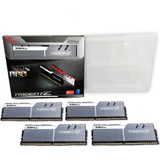 G.SKILL 芝奇 Trident Z三叉戟 DDR4 4000MHz RGB 台式机内存 灯条 雪映白 64GB 16GB*4 F4-3200C14Q-64GTZSW