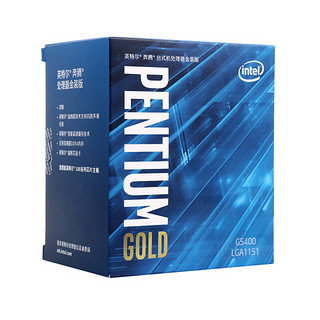 intel 英特尔 奔腾 G5400 CPU 3.7GHz 2核4线程