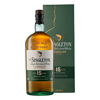 THE SINGLETON 苏格登 格兰达伦Glendullan 15年单一麦芽苏格兰威士忌1000ml