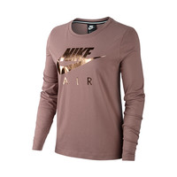 NIKE 耐克 Air 女子运动卫衣 AR4581-259 枣红色 XS